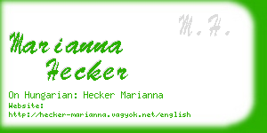 marianna hecker business card